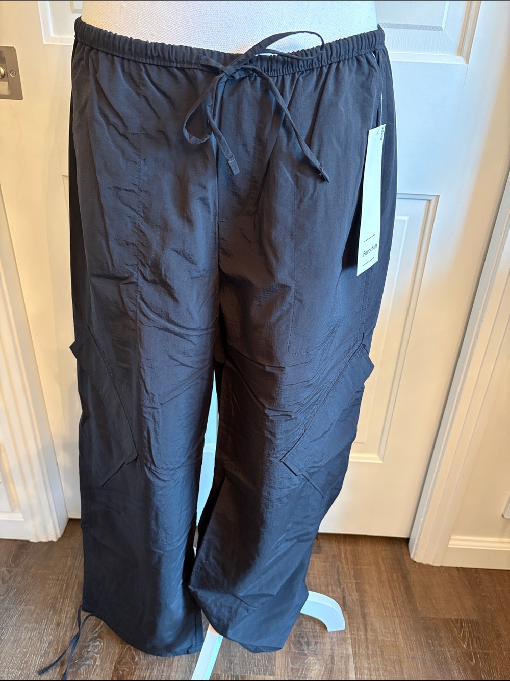 Women’s Black Drawstring Cargo Pants